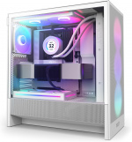 NZXT H5 Flow RGB (2024) ATX-kabinet med vindue, hvid 