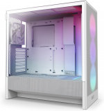 NZXT H5 Flow RGB (2024) ATX-kabinet med vindue, hvid 