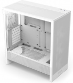 NZXT H5 Flow RGB (2024) ATX-kabinet med vindue, hvid 