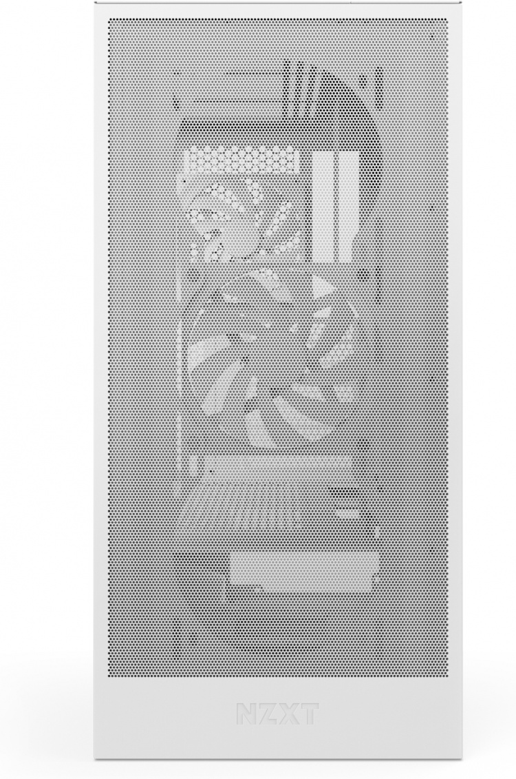 NZXT H5 Flow RGB (2024) ATX-kabinet med vindue, hvid 