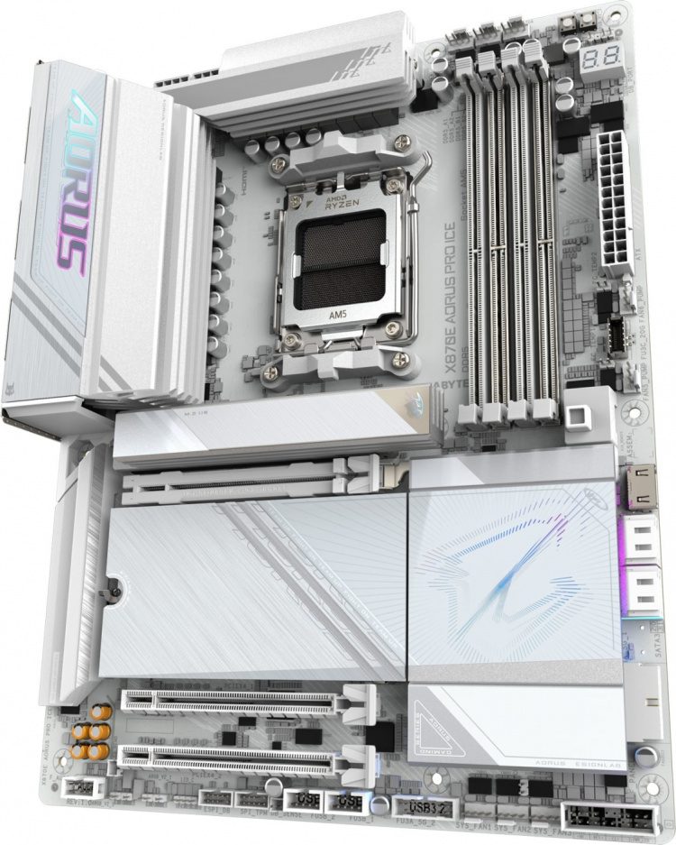 Gigabyte X870E AORUS PRO ICE ATX-bundkort