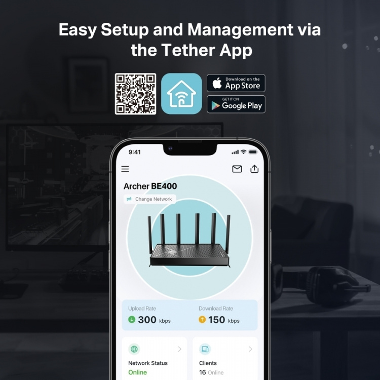 TP-Link Archer BE400 Dual-Band WiFi 7-router
