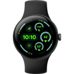 Google Pixel Watch 3 LTE-smartur, 45 mm, Obsidian / Matte Black