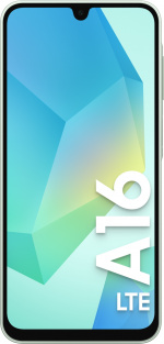 Samsung Galaxy A16 LTE-telefon, 128/4 GB, lysegrøn