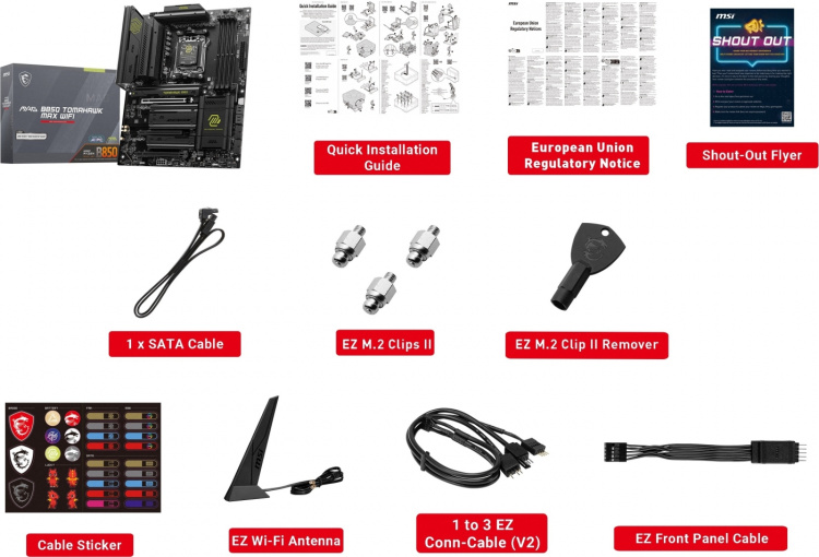 MSI MAG B850 TOMAHAWK MAX WIFI AM5 ATX-bundkort