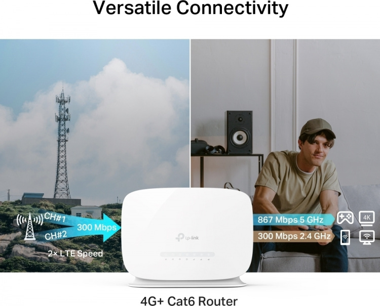 TP-Link Archer MR505 4G+ LTE-modem og WiFi-router Et