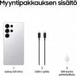 Samsung Galaxy S25 Ultra 5G-telefon, 512/12 GB, Titanium Whitesilver