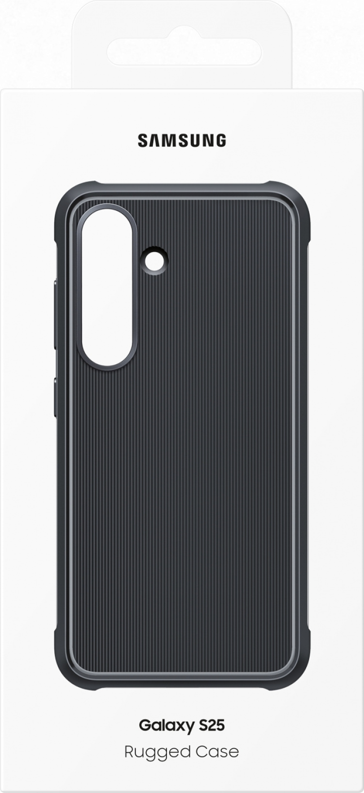 Samsung Galaxy S25 Rugged beskyttelsesetui, sort