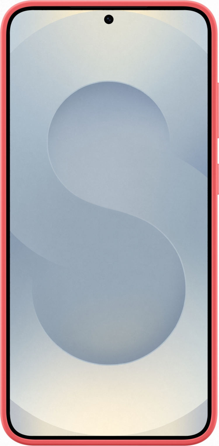 Samsung Galaxy S25+ silikone-beskyttelsesetui, rødt