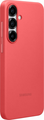 Samsung Galaxy S25+ silikone-beskyttelsesetui, rødt