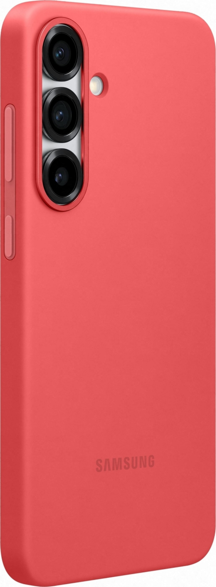 Samsung Galaxy S25+ silikone-beskyttelsesetui, rødt
