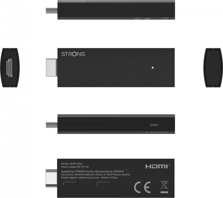 Strong LEAP-UNA Wi-Fi 2K Android TV-medieafspiller