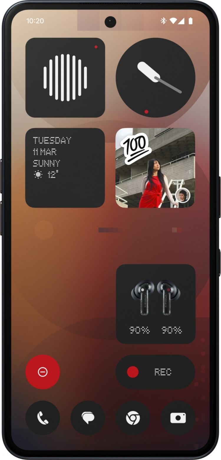 Nothing Phone (3a) telefon, 256/12 GB, sort