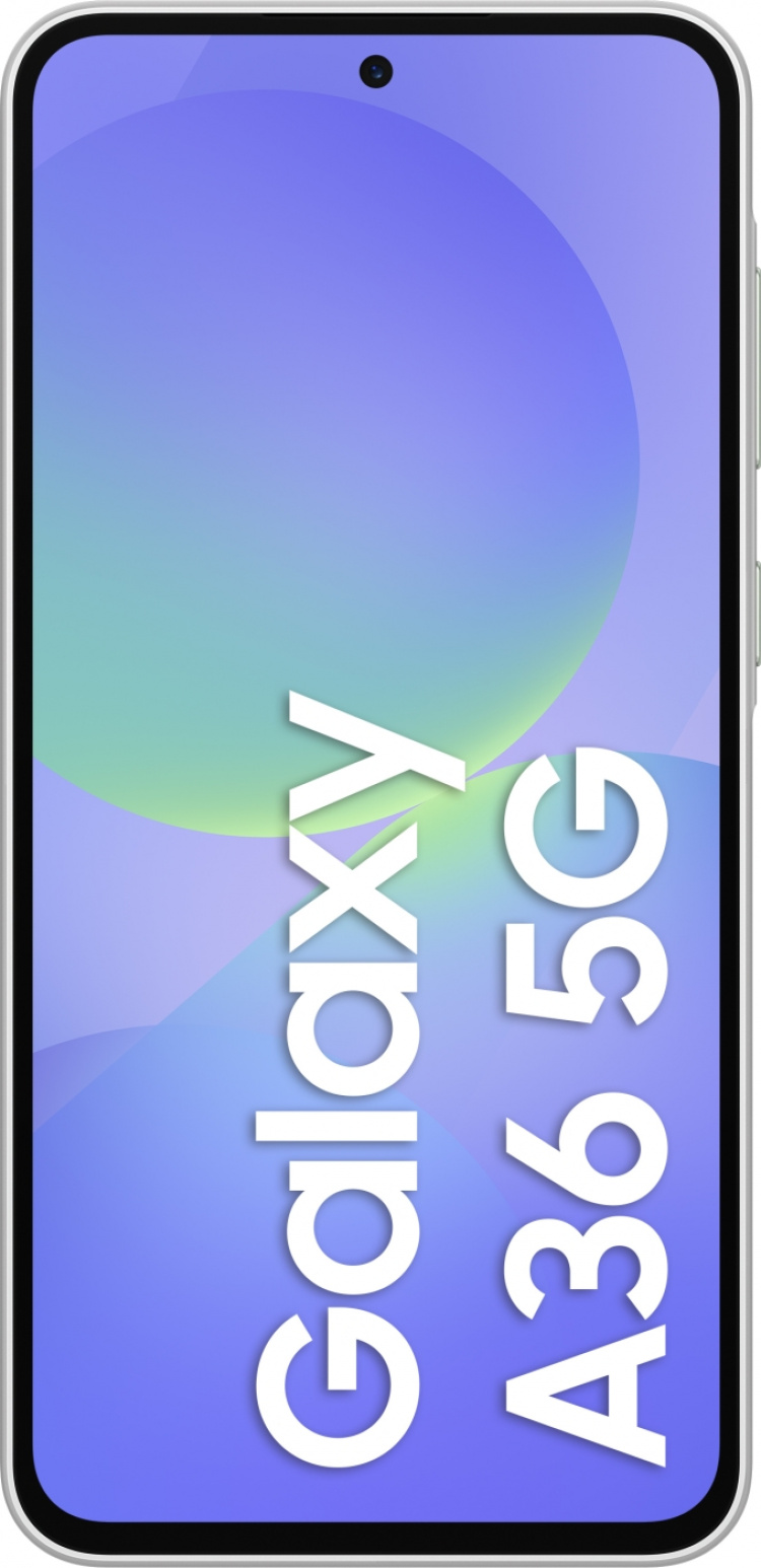Samsung Galaxy A36 5G-telefon, 128/6 GB, hvid