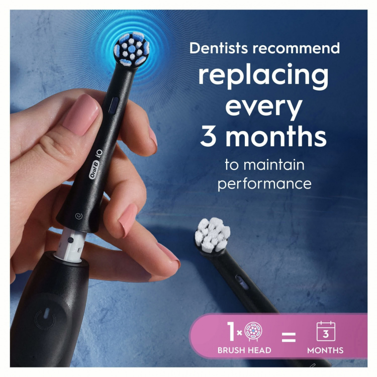 Oral B Borsthuvud iO Gentle Care Black 2st