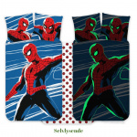 BrandMac Sengetøj – Juniorstørrelse 100 x 140 cm – Spiderman 1053 Glow (1029355)