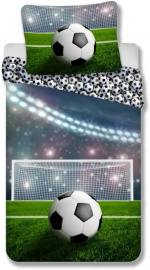 BrandMac Sengetøj – voksenstørrelse 140 x 200 cm – Fodbold (1029442)