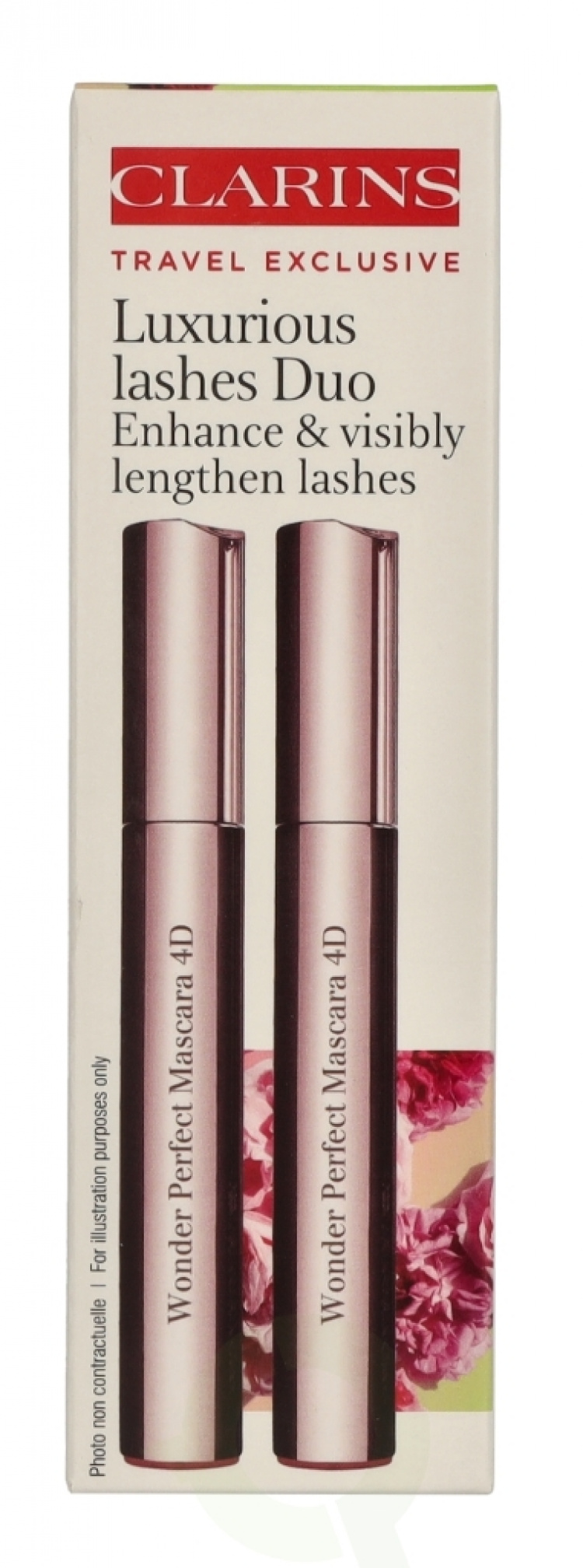 Clarins Luxurious Lashes Duo Mascara Set 16 ml 2x8ml - Wonder Perfect 4D