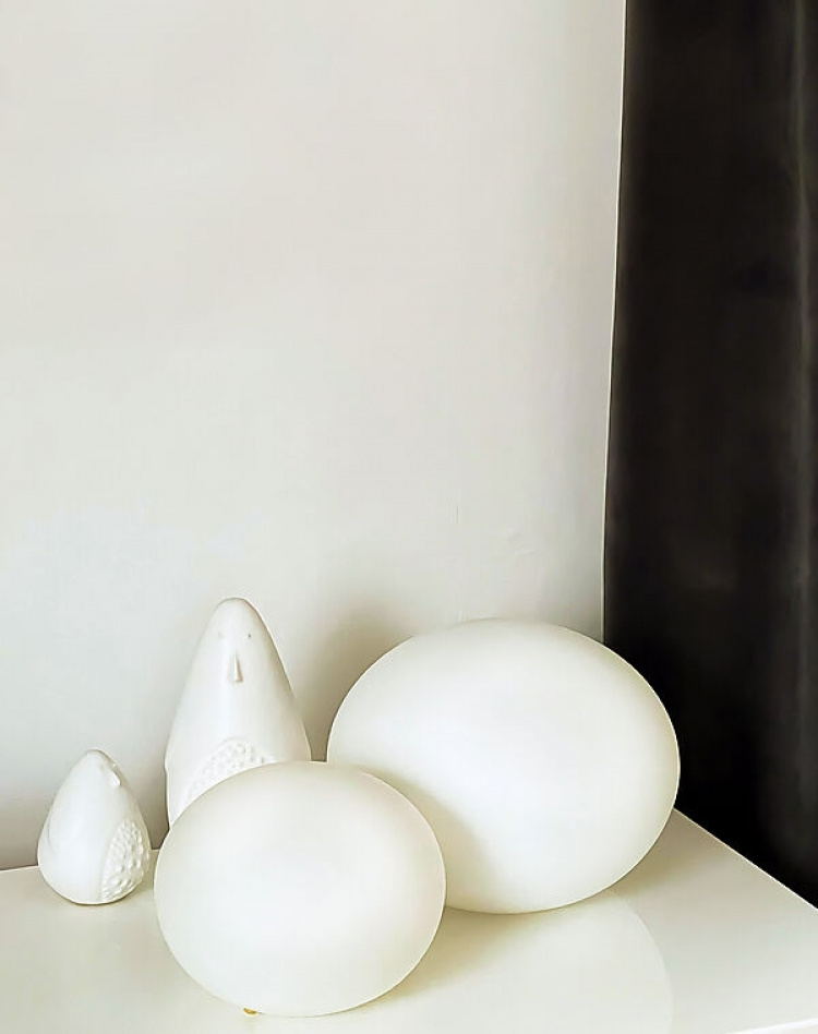 Aneta Bordlampe Globus, hvid, Ø130,Aneta