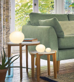 Aneta Bordlampe Globus, hvid, Ø130,Aneta