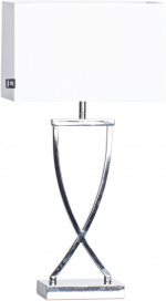 By Rydéns Bordlampe Omega 52 cm krom/hvid 2820430-5000By Rydéns