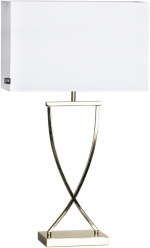 By Rydéns Bordlampe Omega 69 cm messing/hvid 2829620-5000By Rydéns