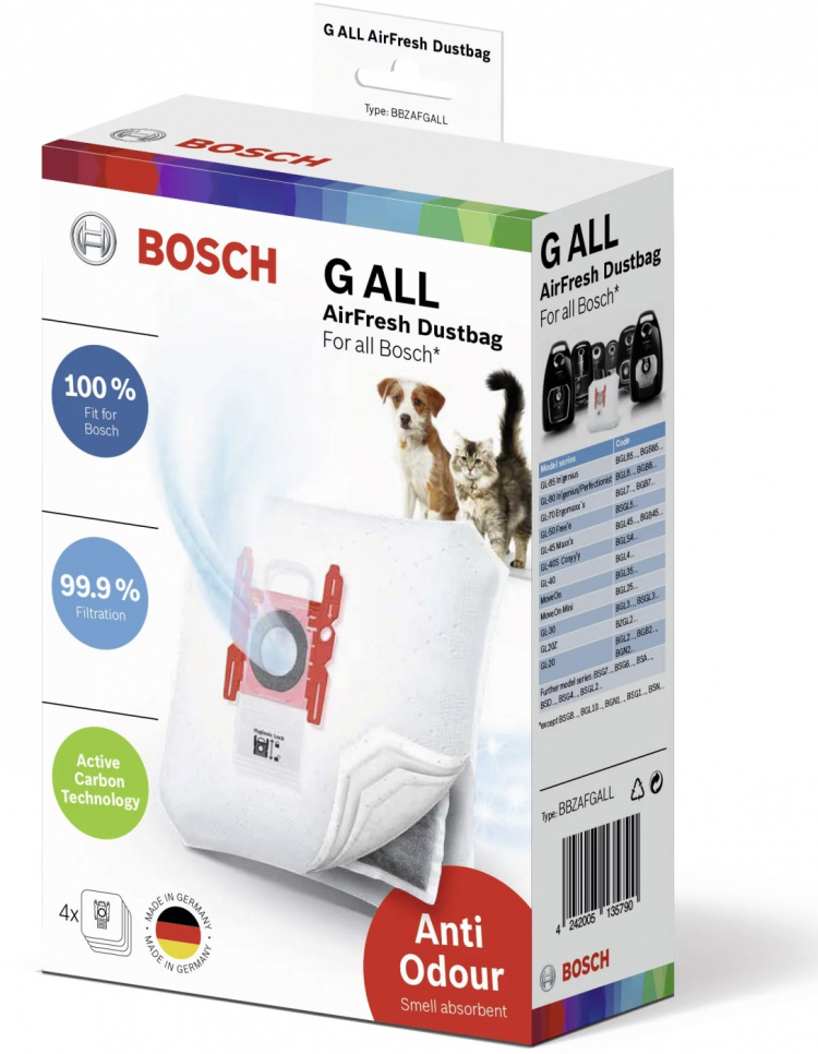 Bosch Tilbehør til støvsugere BBZAFGALL StøvsugerposeBosch