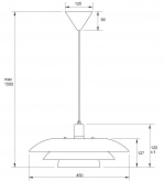 Aneta Loftslampe EPSILON 15108-12Aneta