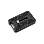 3 Legged Thing QR7-plade 38 x 70 mm, Arca-kompatibel QR-plade, sort