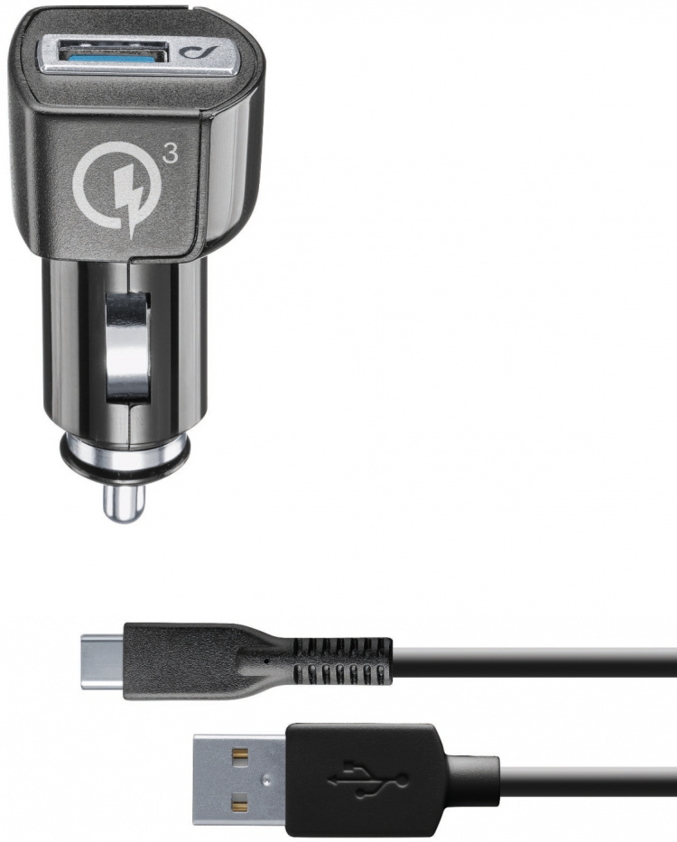 Cellularline Mobiludstyr Biloplader 15 W tilpasset til Huawei inkl. USB