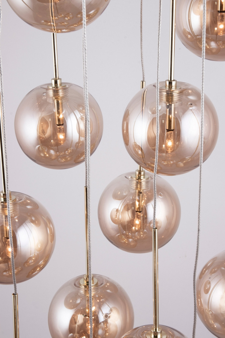 Globen Lighting Taklampa Skyfall 655154 Amber/Mässing Globen Lighting