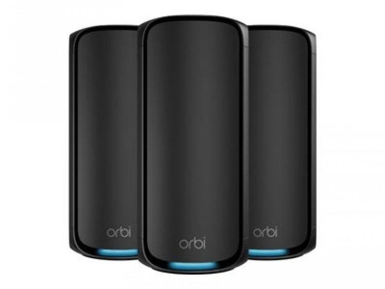Netgear Orbi 970 Series Quad-band WiFi 7 Mesh 3-Pack, Black Edition Netgear
