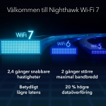 Netgear Nighthawk WiFi 7 Router RS500, 12Gbps Netgear