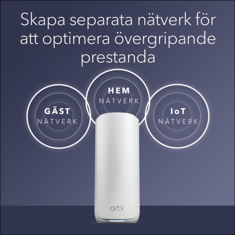 Netgear Router ORBI8 TB WIFI7 3-Pack Black Bundle NETGEAR