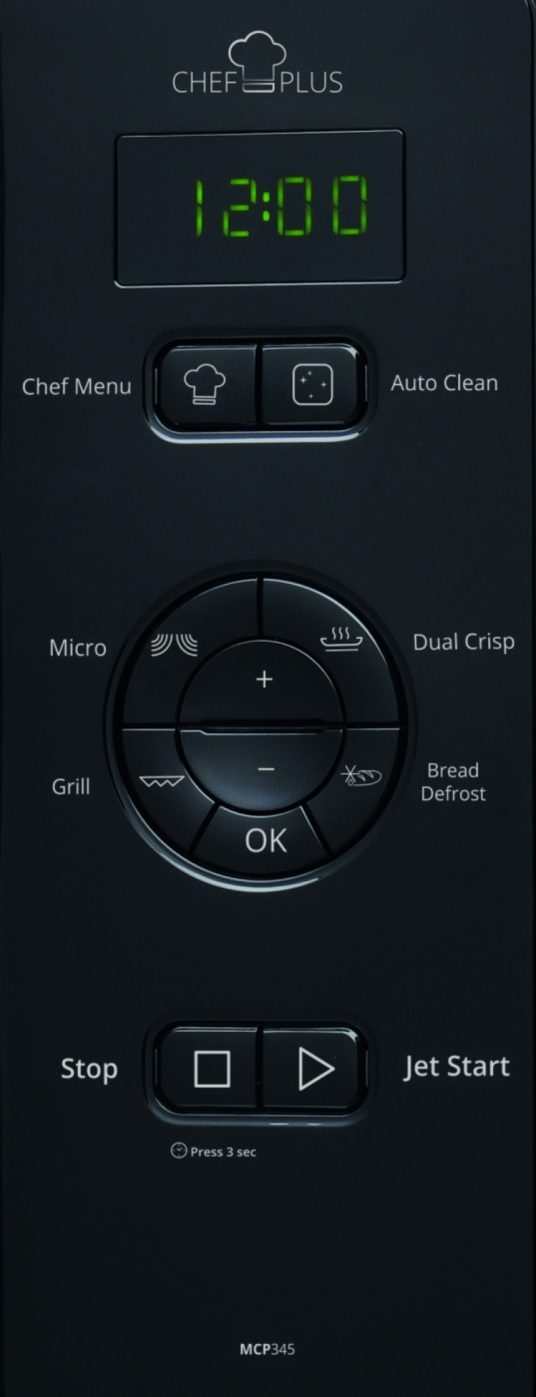 Whirlpool Mikrovågsugn MCP 345 BL Whirlpool