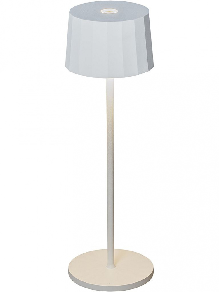 Konstsmide Bordslampa Positano vit USB Konstsmide