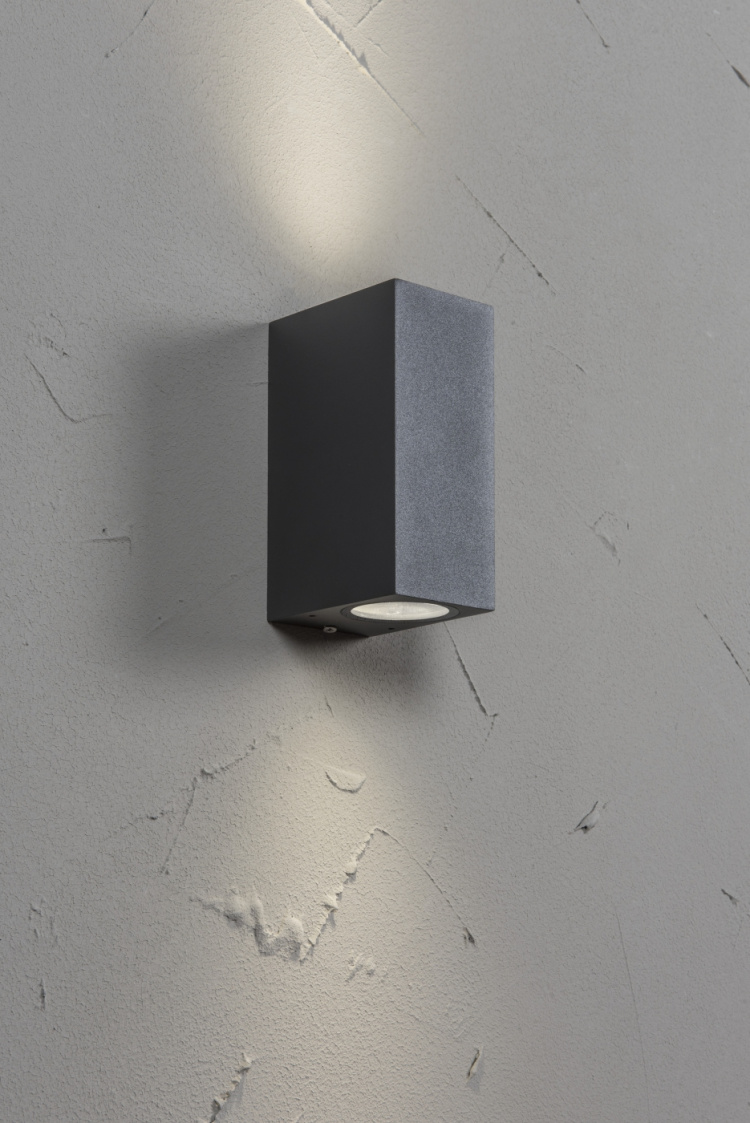 Airam Vägglampa Sund Duo LED IP44 Antracit Airam