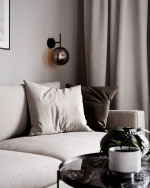 By Rydéns Vägglampa Boyle rökgrå 4300560-4505 By Rydéns