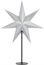 Markslöjd Bordsstjärna GLITTER 45 cm svart/silver Markslöjd
