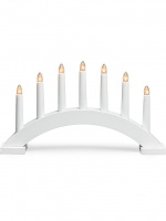 Konstsmide Elljusstake 7-arm 3972-210 7 ljus vit Konstsmide